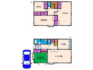 清風荘貸家の物件間取画像